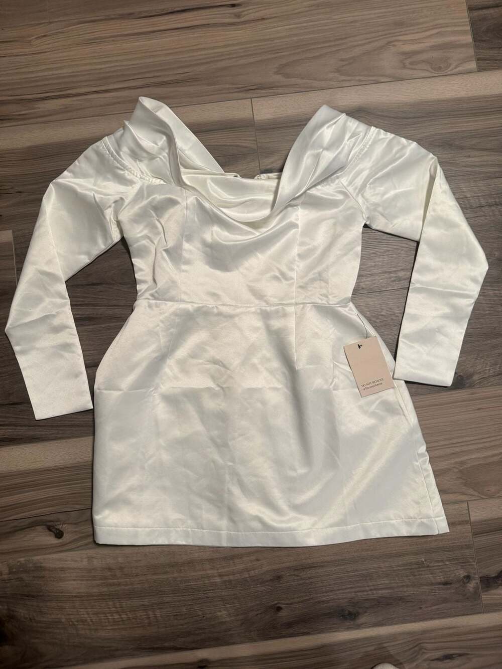 Odd Muse The Ultimate Muse Satin Bardot Mini Dress in White